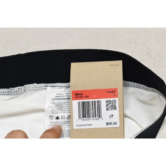 NEW Nike Pro Men's White Dri-Fit Tight Fit Baselayer Leggings Regular Size L - Picture 7 of 8